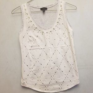 J.Crew studded sleeveless tank top